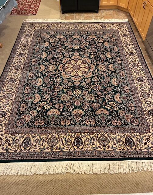 Beautiful Pakistan Hand Knotted Wool Signed Persian Oriental Rug - Excellent 8'x10"7"