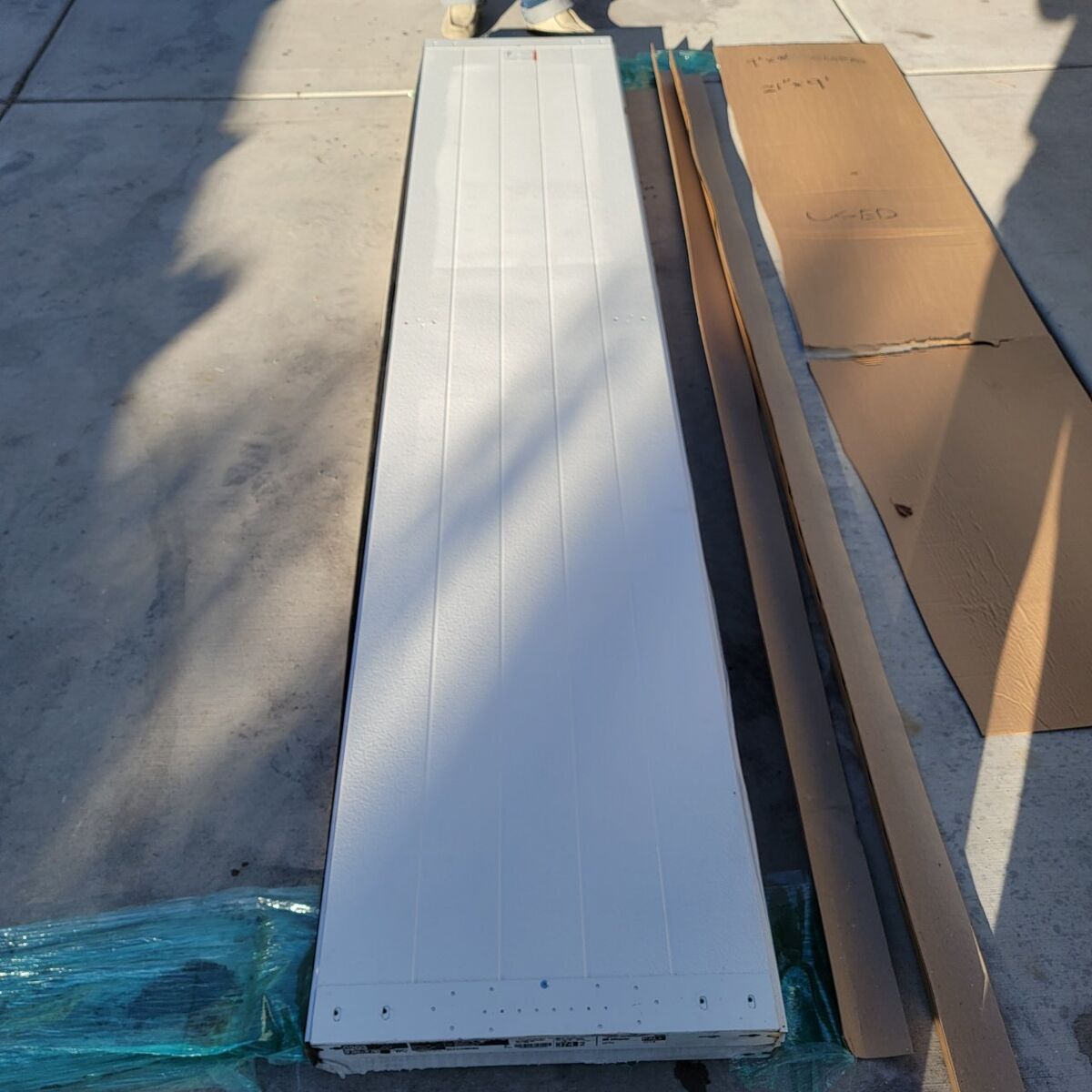 new 10x7 garage door w/windows Black premium