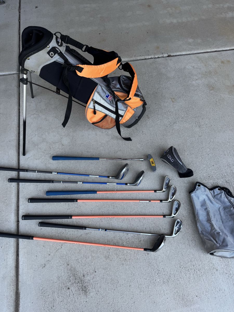US Kids Golf set with bag
