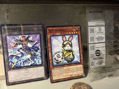 Neymar Jr. & Rescue Rabbit Konami eFootball Yu-Gi-Oh! Limited Edition Cards