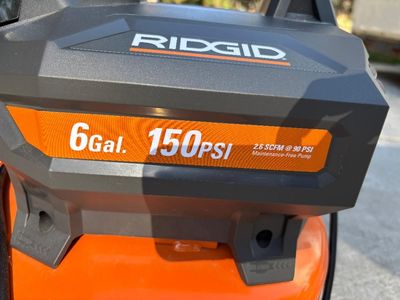 RIDGID 6 Gal. 150 PSI Portable Electric Pancake Air Compressor