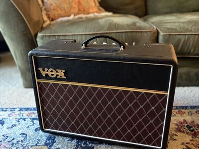 Vox AC10 Tube Amp guitar with cover sleeve