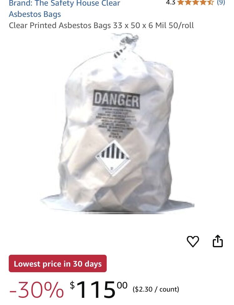 Clear Printed Leaf Bags 33 x 50 x 6 Mil