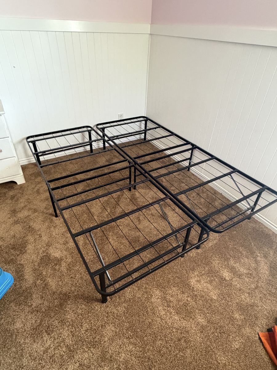 Queen Size Bed Frame and Mattress