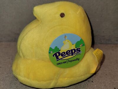 NEW Genuine Peeps Brand Yellow Chick 5" Plush Easter Toy w/Tags