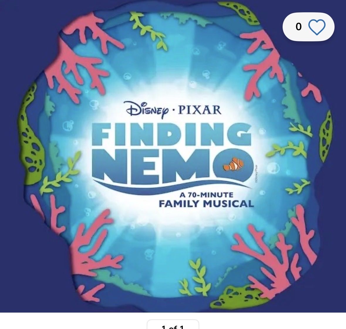 Tuachan tickets 3 Finding Nemo
