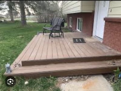 Hoping to trade diamond ring to have simple back porch built