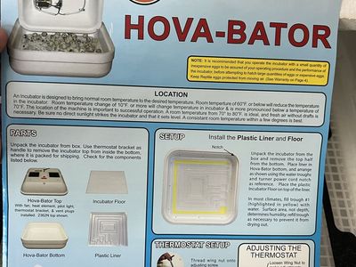 Hova-Bator Forced Air incubator with Egg turner
