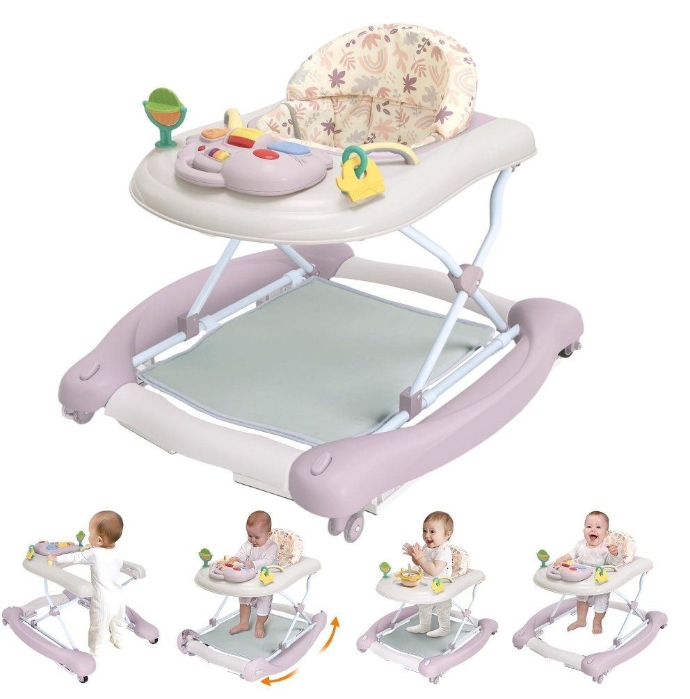 Foldable Baby 5-in-1 Activity Walker - Purple