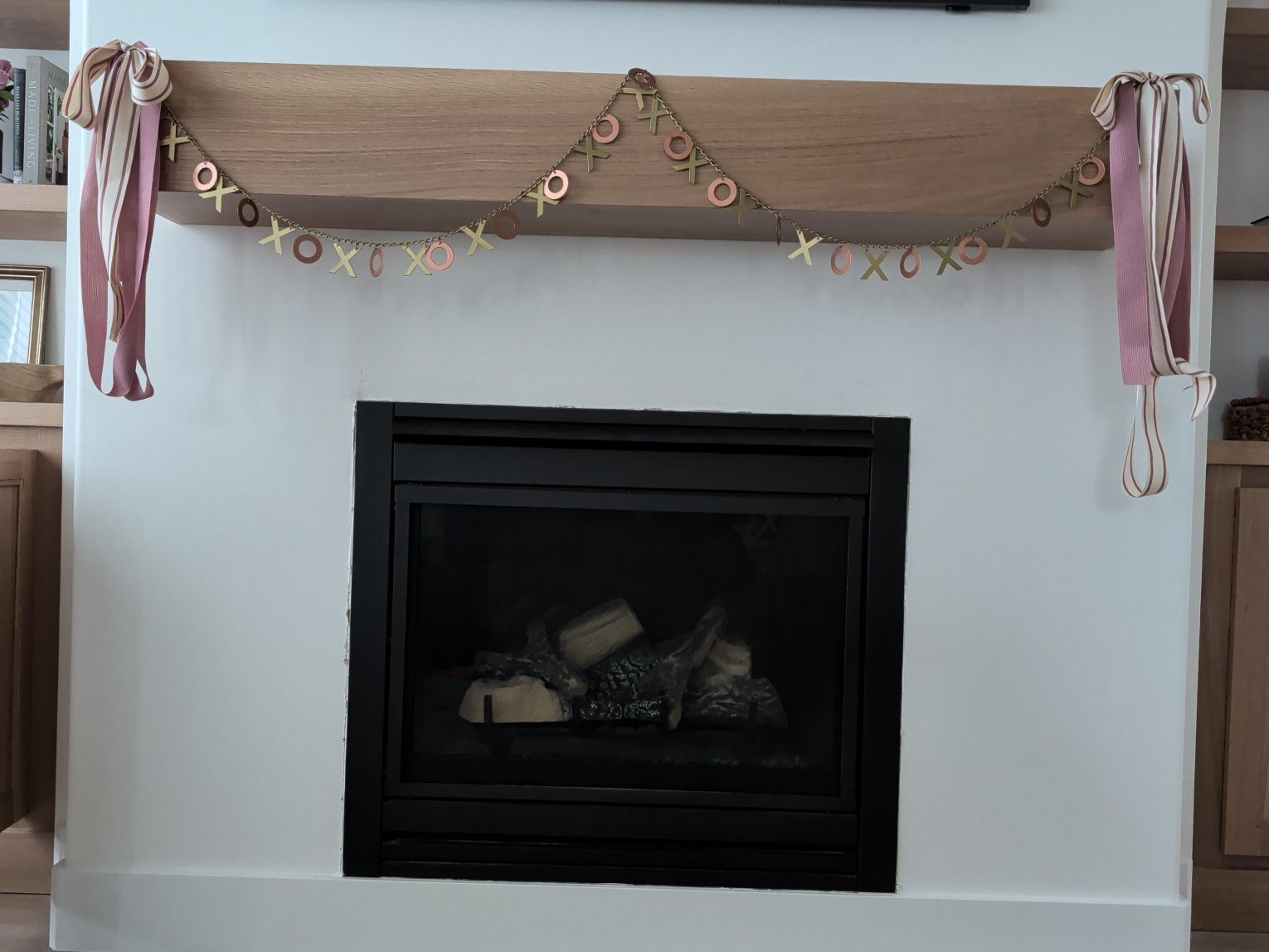 New White Oak Mantle
