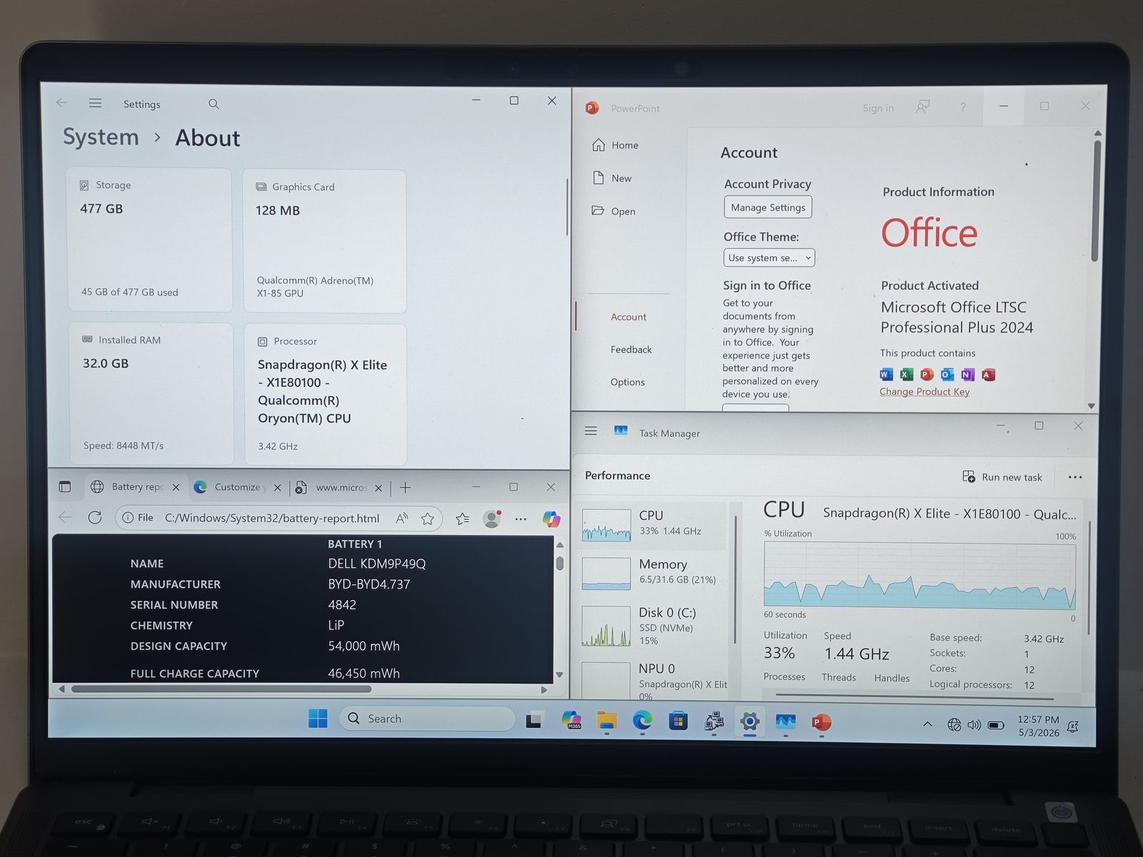 Dell Latitude 7455 | 2.5K Touchscreen | Snapdragon X Elite | 32GB+512GB | Warranty 2028