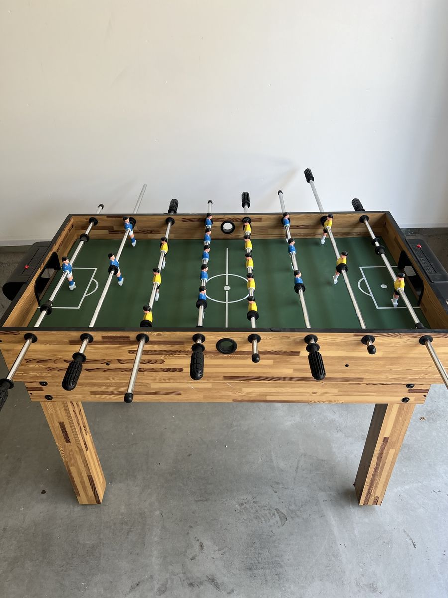 Multi-Game Foosball Table - Foosball, Shuffleboard, Hockey - Good Condition