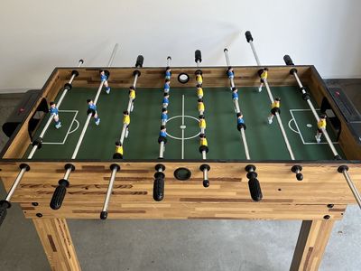 Multi-Game Foosball Table - Foosball, Shuffleboard, Hockey - Good Condition