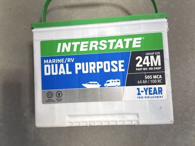 Interstate Marine/RV Dual Purpose Battery Group Size 24M