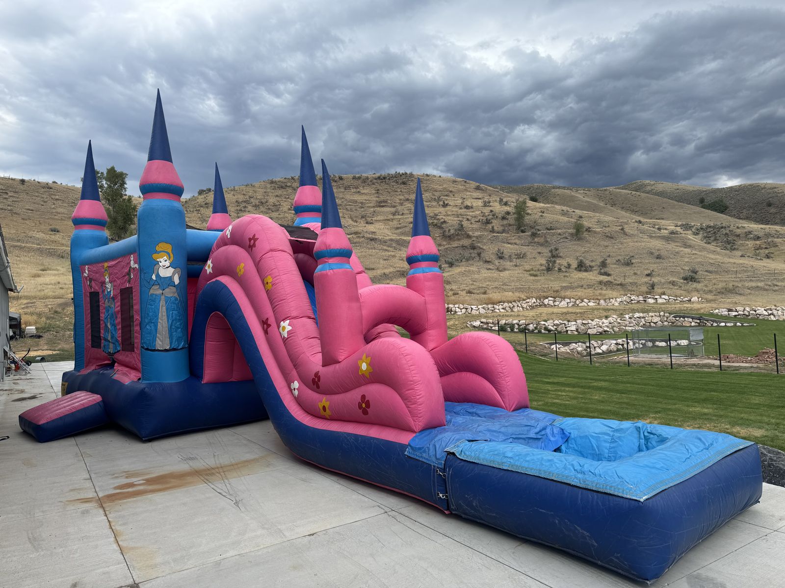 Cinderella Princess Bounce House Slide Combo