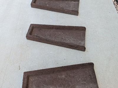 Premium Rubber Downspout Splash Block, Rain Guard,