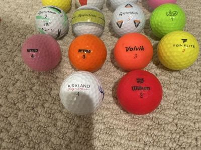 Assorted Used Golf Balls - Callaway, TaylorMade, Volvik, Vice, Kirkland, Top Flite, Nitro, Wilson