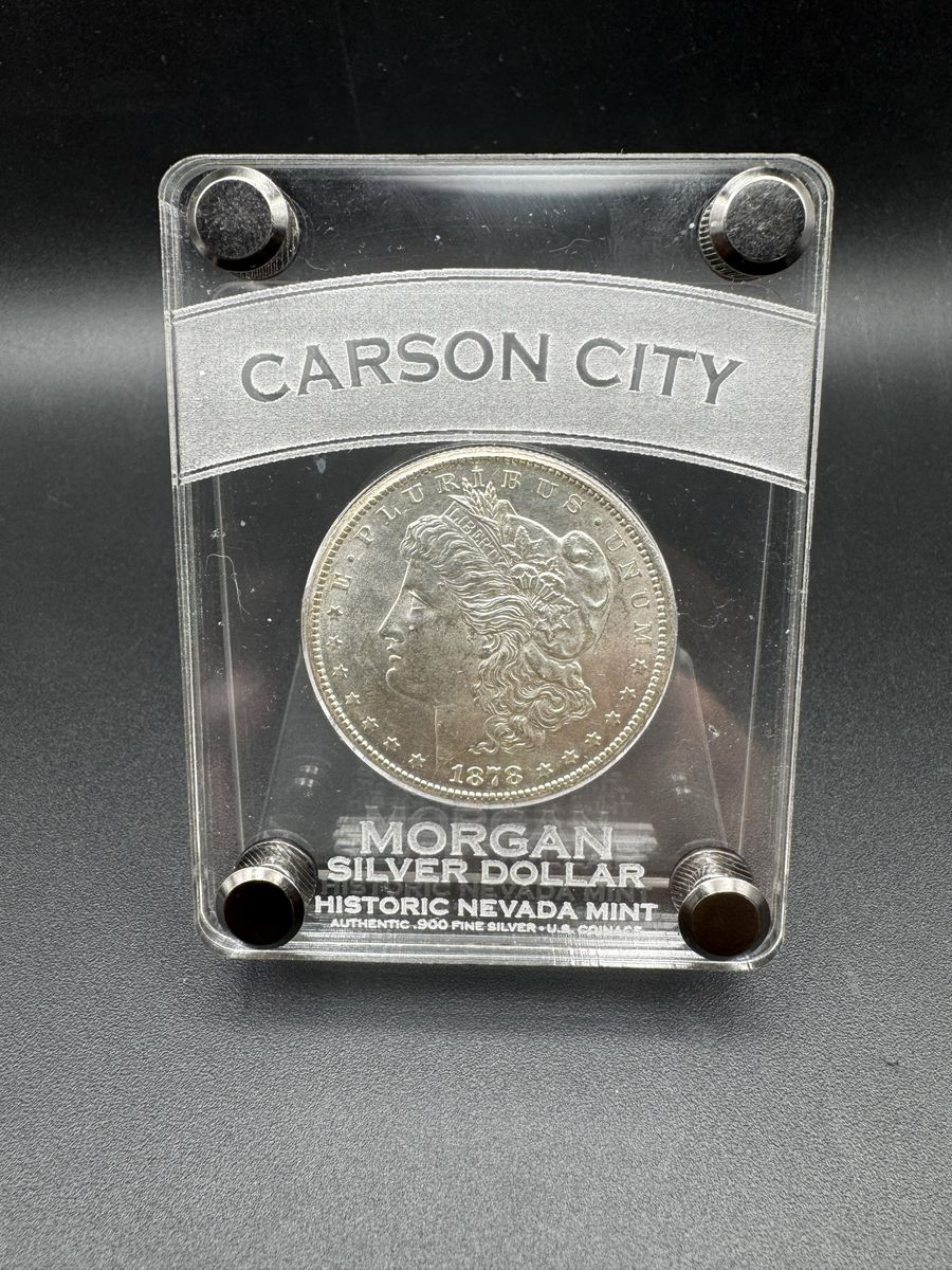 Custom Laser Engraved Morgan Silver Dollar Slabs