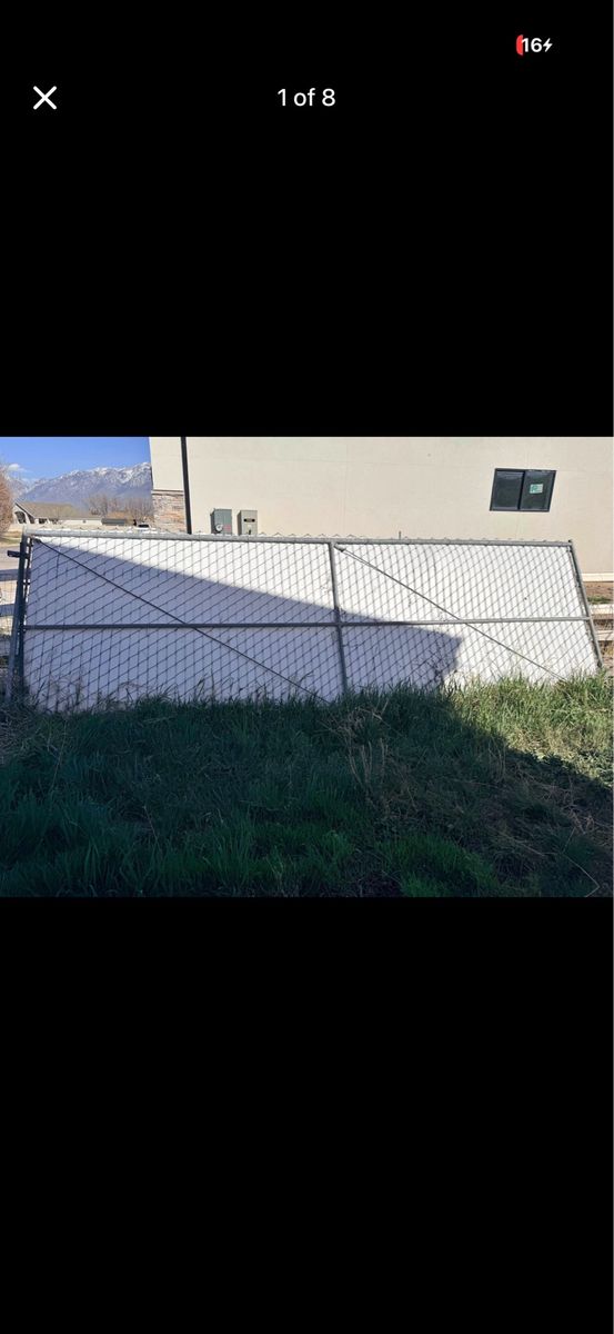 RV/vehicle XL yard fence gate and side post