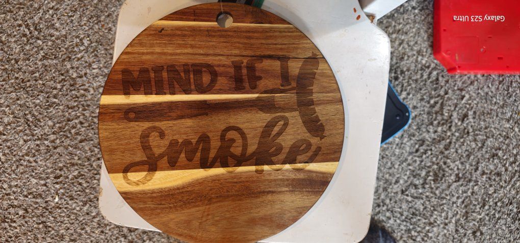MIND IF I SMOKE Cutting board