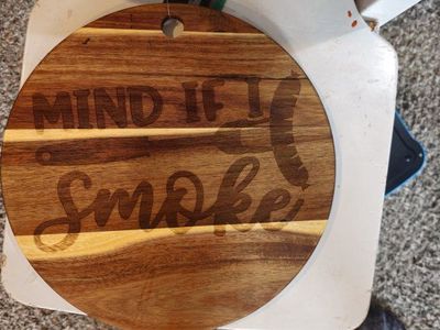 MIND IF I SMOKE Cutting board
