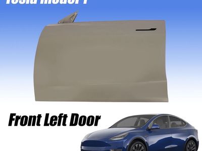 Tesla Model Y 2020-2024 Front Left Driver Side Door Shell OEM Replacement Unpainted