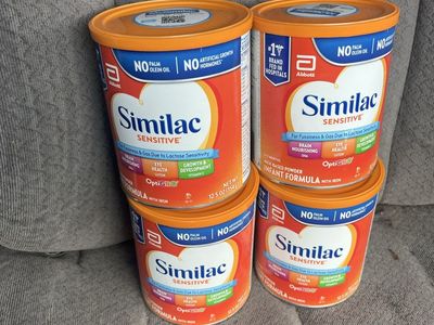 Similac Sensitive Infant Formula 12.5oz w/ Iron, No Palm Olein Oil/Growth Hormones $20 Each