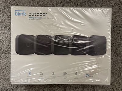 Blink Outdoor 5-Camera System Wireless Weather Resistant Security Cameras with 2-Year Battery Life
