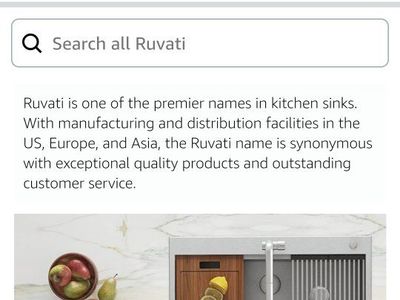 Ruvati New Roma Undermount brushed SS sink