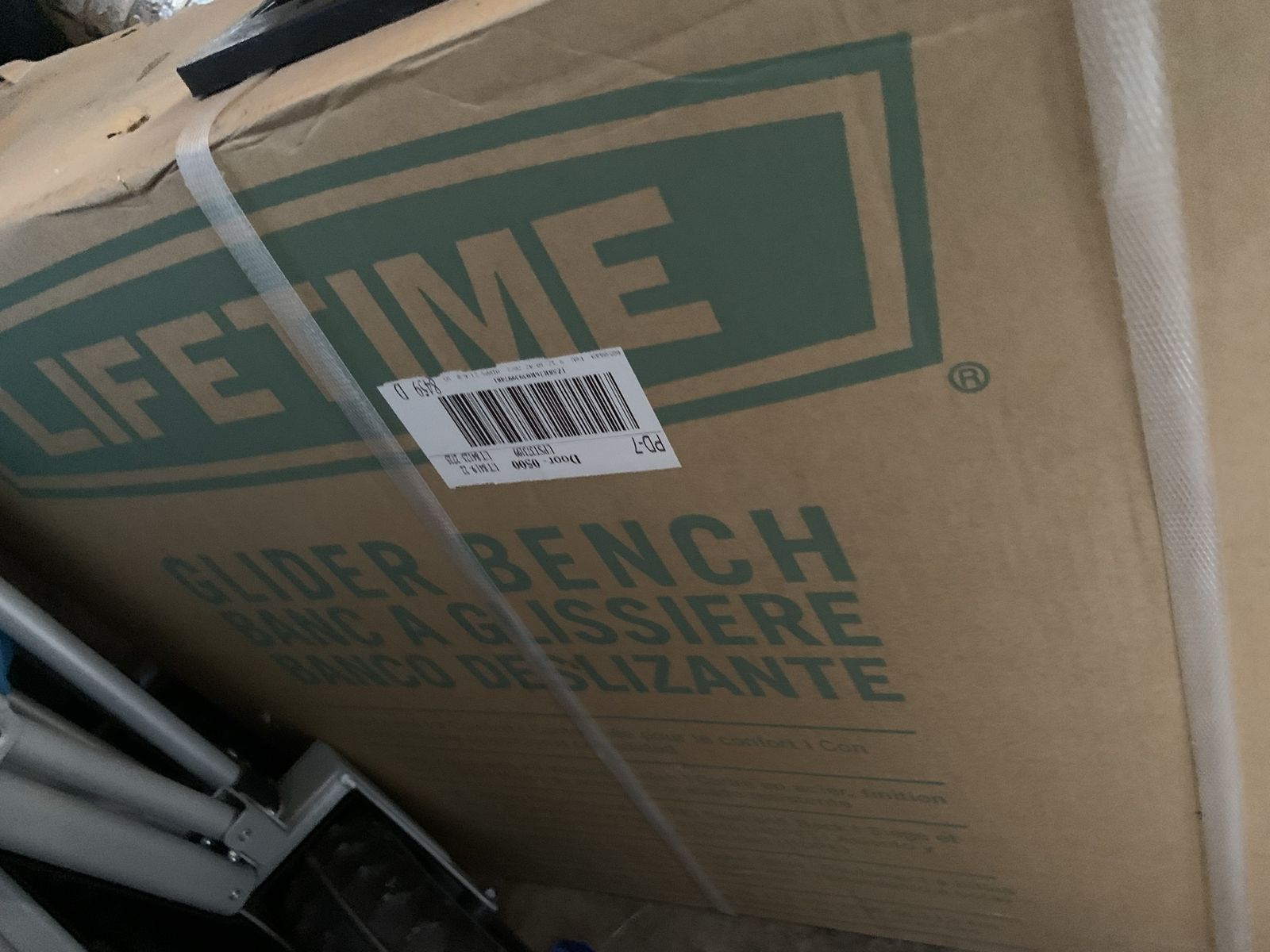 Lifetime Glider Bench - New in Box Outdoor Seating, Durable Steel Frame