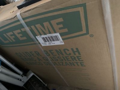 Lifetime Glider Bench - New in Box Outdoor Seating, Durable Steel Frame