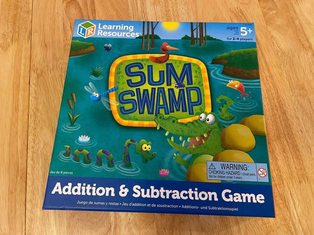 Learning Resources Sum Swamp Addition & Subtraction Game Ages 5+ Math Board Game Complete