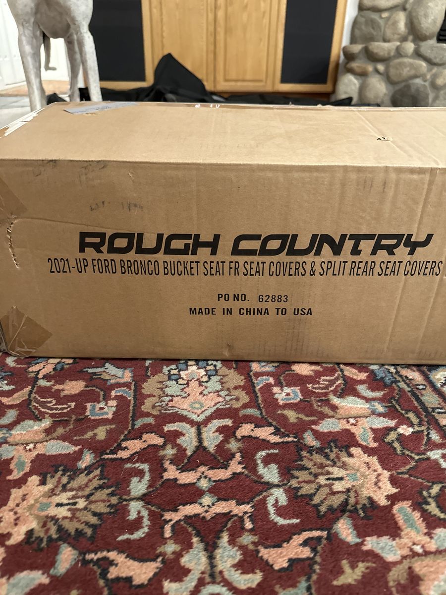 Ford Bronco front seat neoprene seat covers