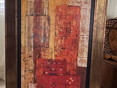 NY City Scape Framed Abstract Art
