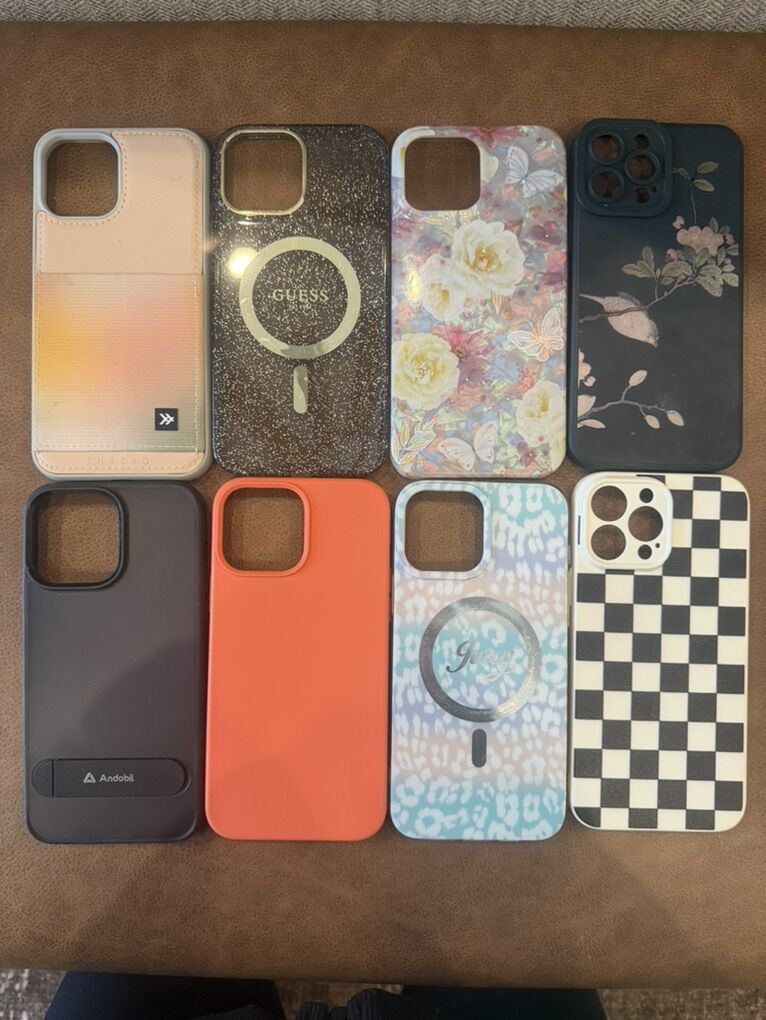 Eight iPHONE 12 Or 13 Pro Max Cases