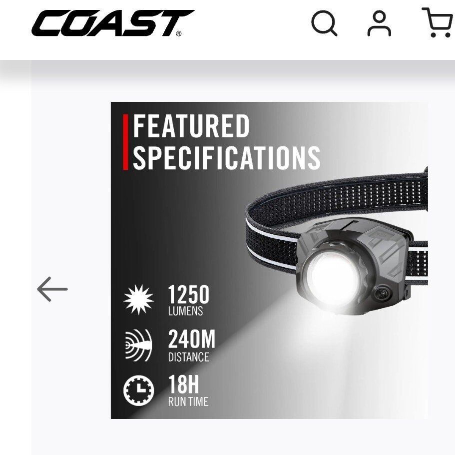 Coast Headlamp FL86R