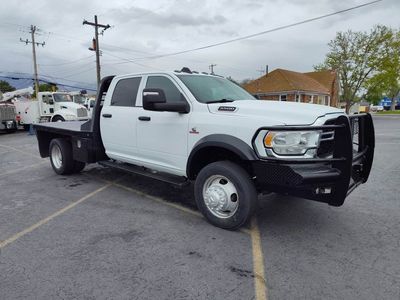 2024 RAM 5500 4X4, Crew Cab Flatbed, LOW MILES 90k, Cummins 6.7 L, Turbo, Automatic, 350 H.P. -