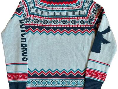 New- Dutch Bros Fair Isle Nordic Windmill Sweater