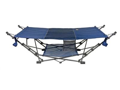Portable Folding Hammock with Stand & Carry Bag - New, Easy Setup for Camping & Outdoors
