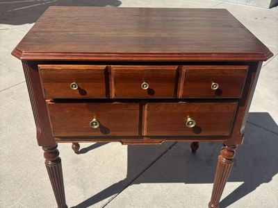 Ethan Allen French Regency Louis XVI Bachelor’s Chest | Solid Wood Cherry | Vintage Chest | Dovetail Joints