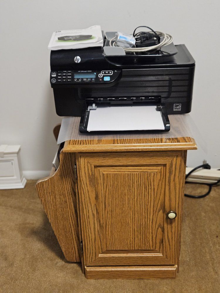 HP Officejet 4500 All-in-One Inkjet Printer - Black (G510) with Manual & Cables