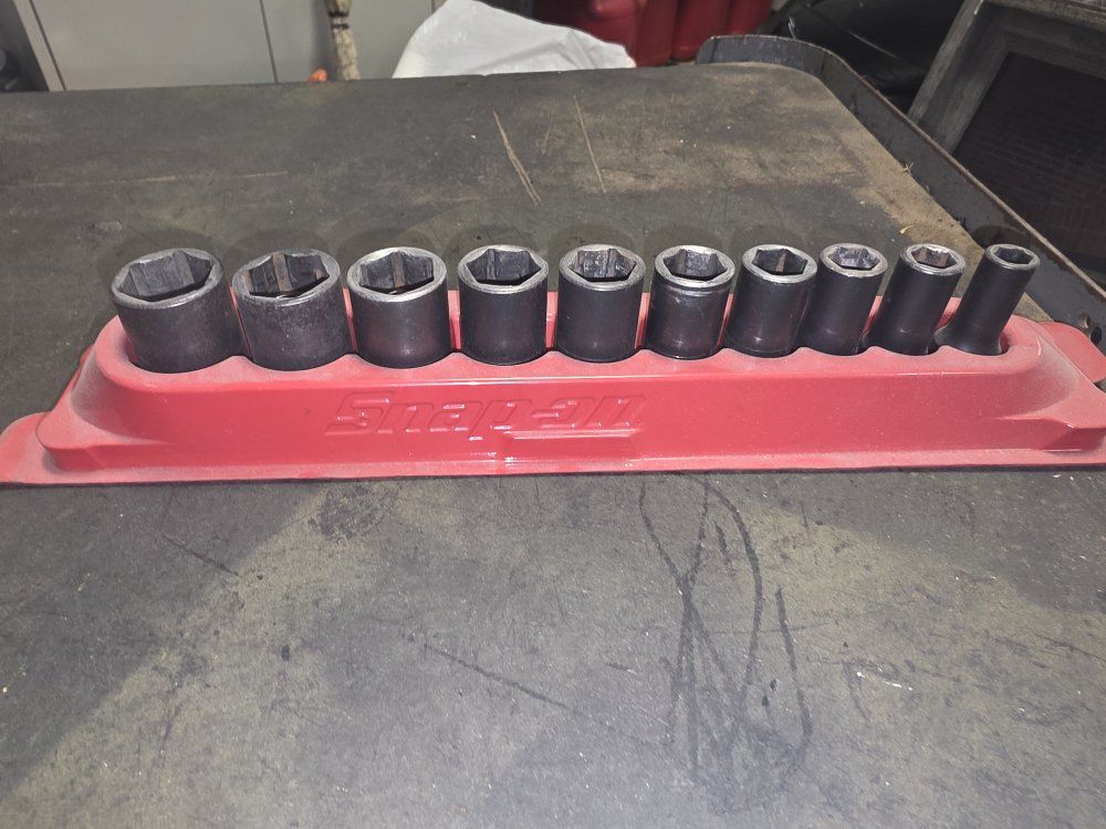 Snap-on 307IMX 9-Piece 3/8" Drive 6-Point Metric Impact Swivel Socket Set - Used