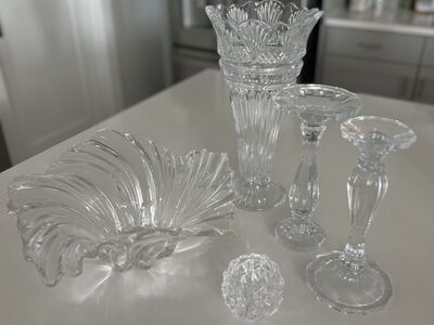 Various Vintage Crystal Items