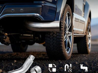 NEW UNIVERSAL CHROME TURN DOWN EXHAUST TIP for TRUCK SUV AUTO