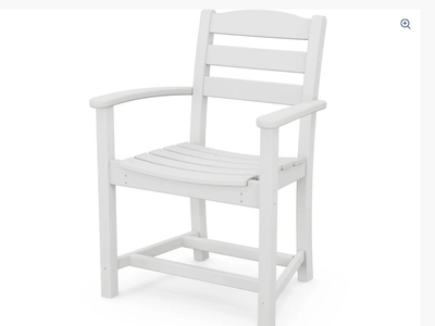 NEW SET OF 2, white Outdoor POLYWOOD dining tables