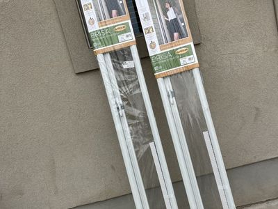 Brisa retractable single screen door fits 32 to 36, by 96 high. Perfect for spring and summer.