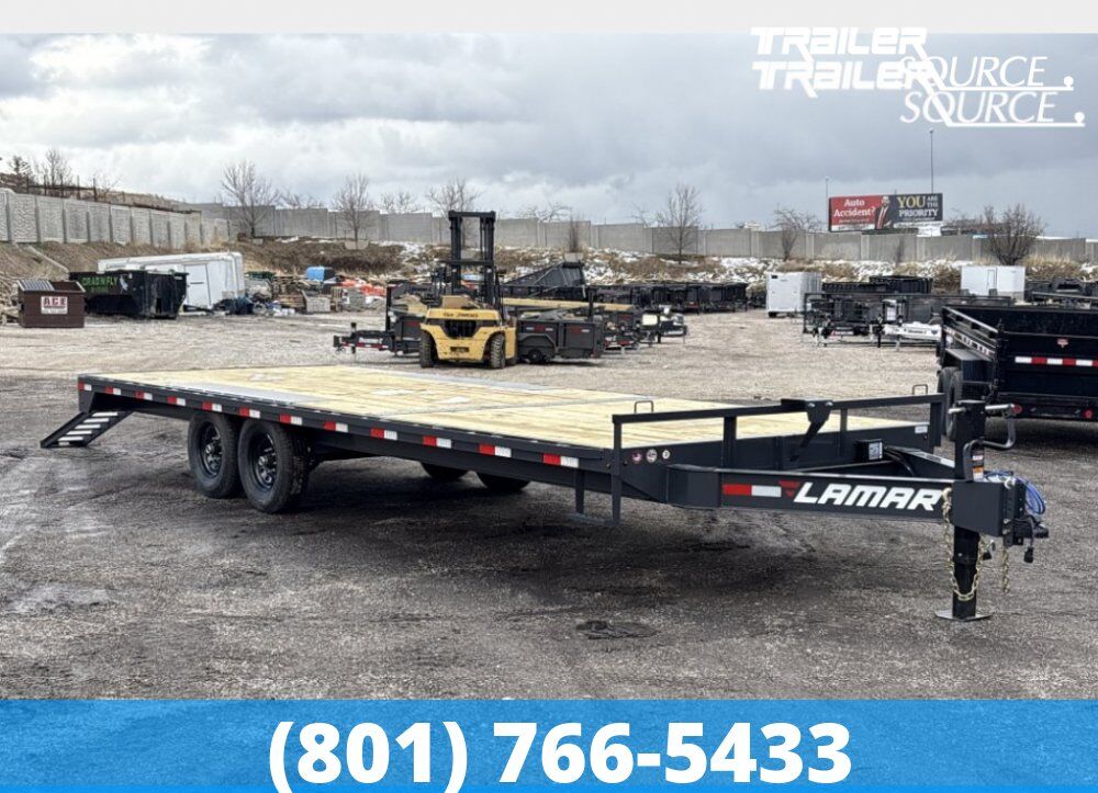 8.5x24 Lamar F8 Deckover Equipment Trailer - 14K GVWR -