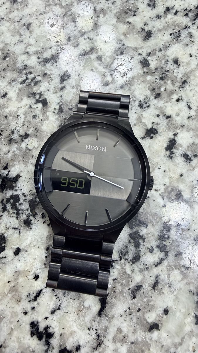 Nixon The Spencer 50M Stainless Steel Black Watch - Swiss Parts Movement