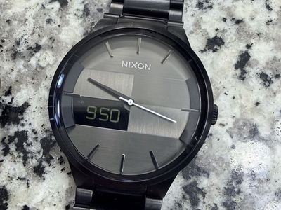 Nixon The Spencer 50M Stainless Steel Black Watch - Swiss Parts Movement
