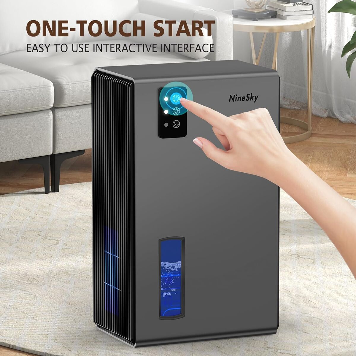 Dehumidifier 95 OZ Water Tank, (1000 sq.ft)